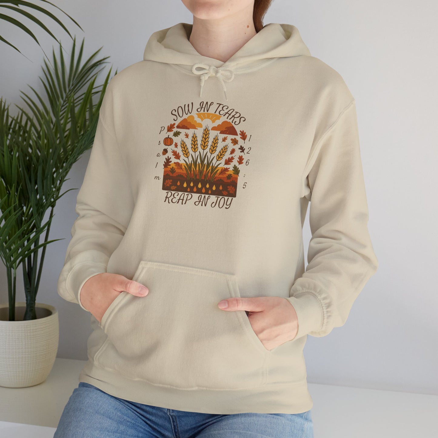 Reap Joy – Christian Fall Hoodie (Psalm 126:5)
