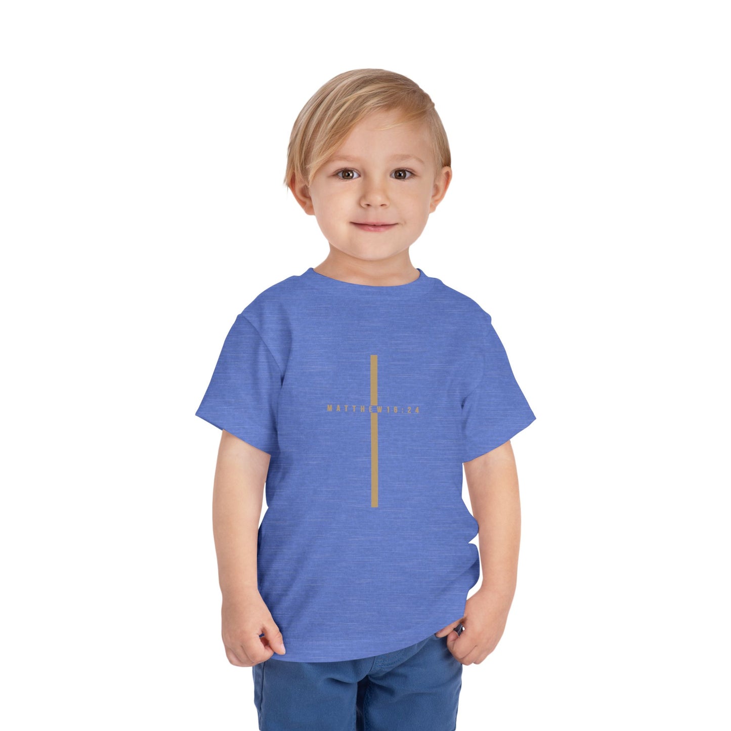 Toddler Take Up Your Cross Tee (Matthew 16:24)