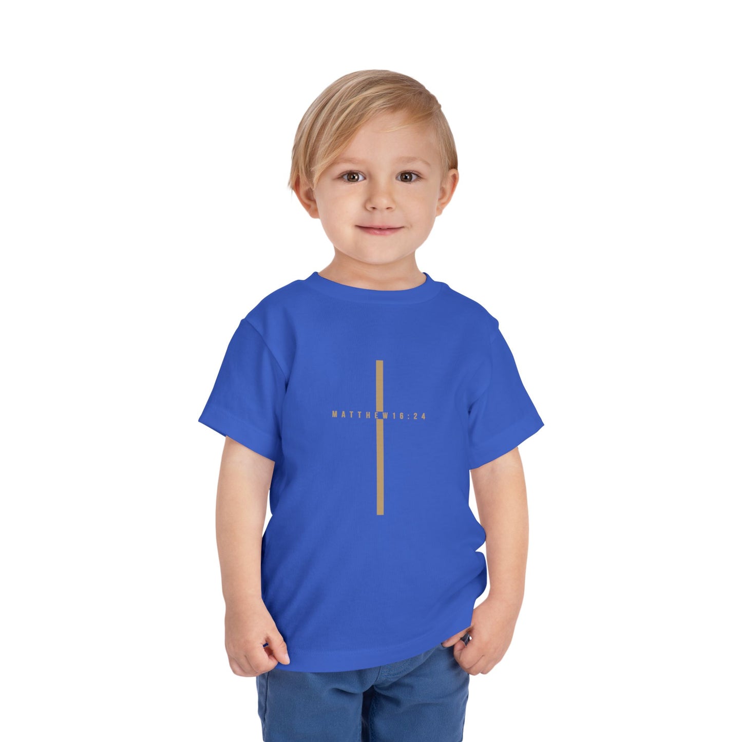 Toddler Take Up Your Cross Tee (Matthew 16:24)