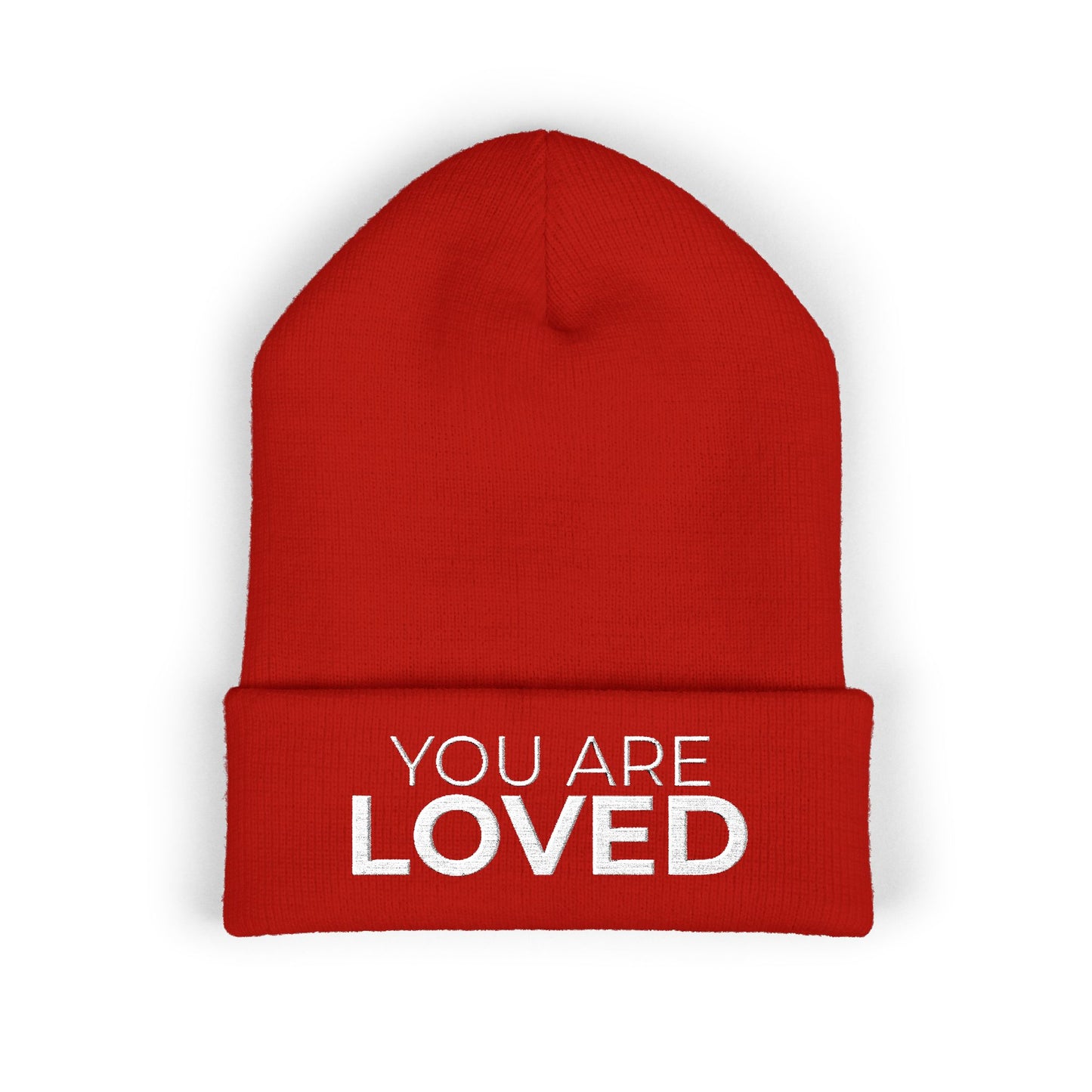You Are Loved Cuffed Beanie (Embroidery)