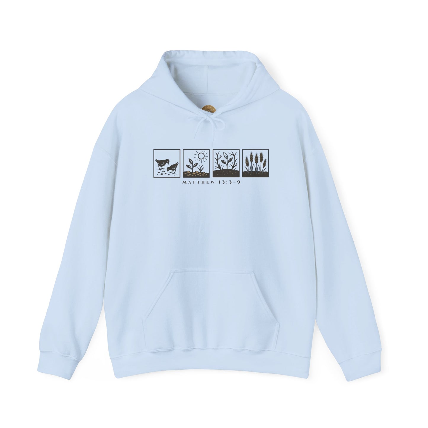 The Parable of the Sower – Minimalist Hoodie (Matthew 13:3–9)
