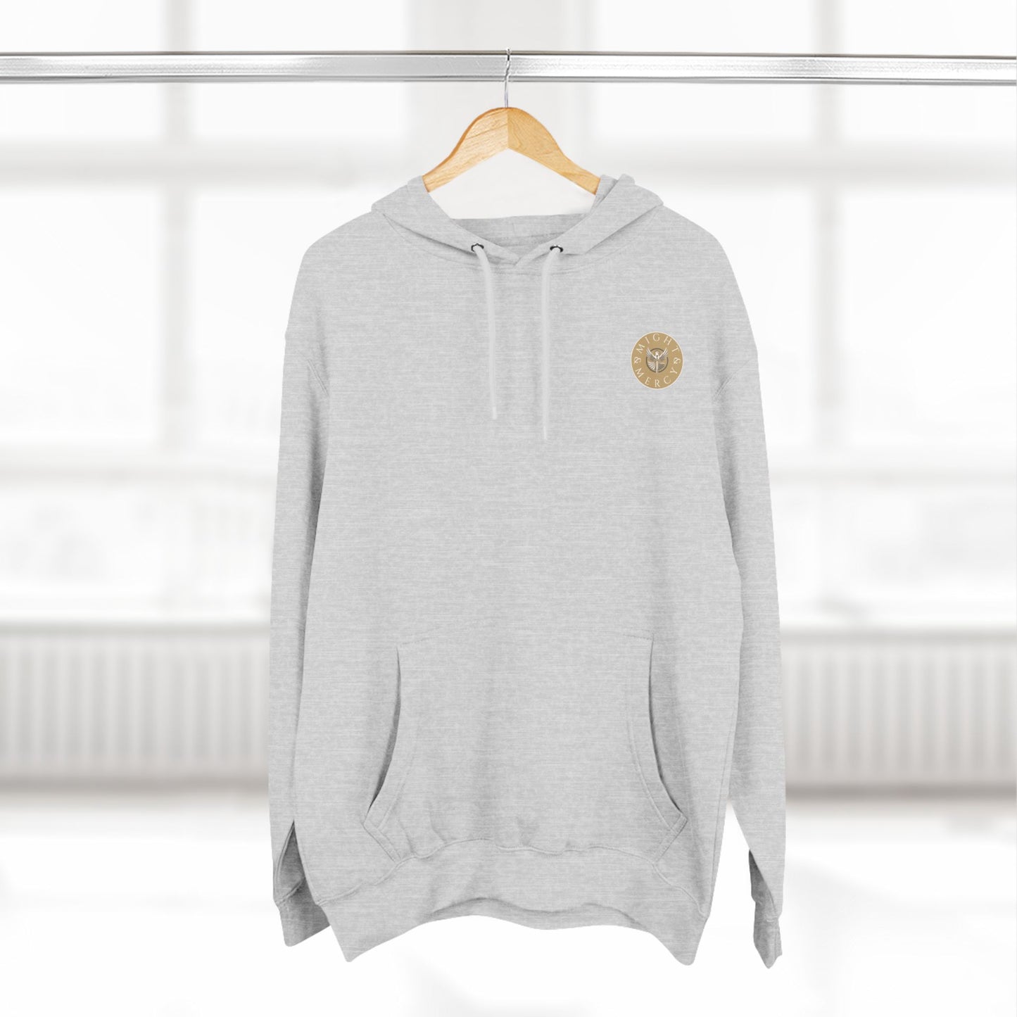 Might & Mercy Small Signature Logo Hoodie