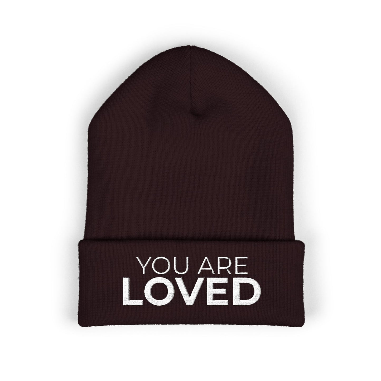 You Are Loved Cuffed Beanie (Embroidery)