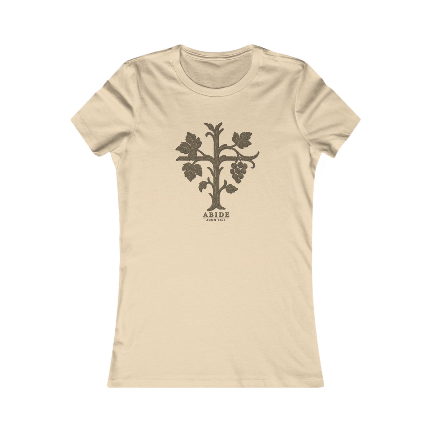 Abide – John 15:5 Women’s Christian Tee