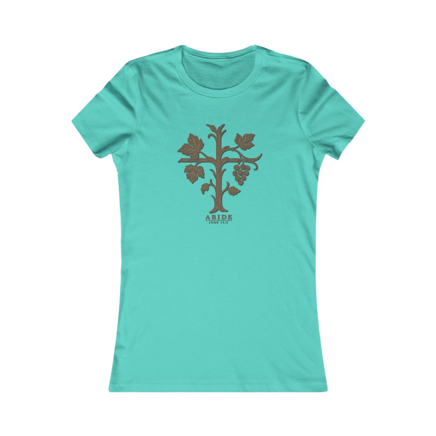 Abide – John 15:5 Women’s Christian Tee
