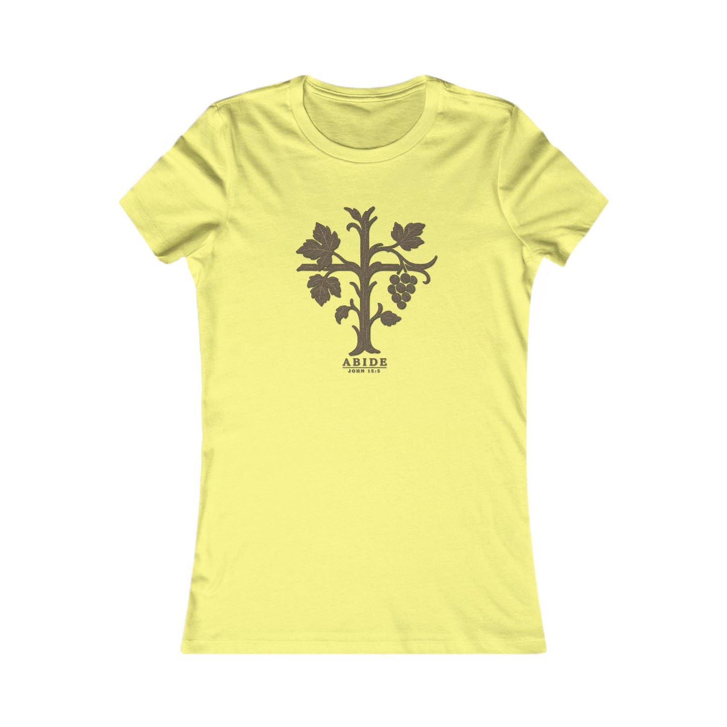 Abide – John 15:5 Women’s Christian Tee