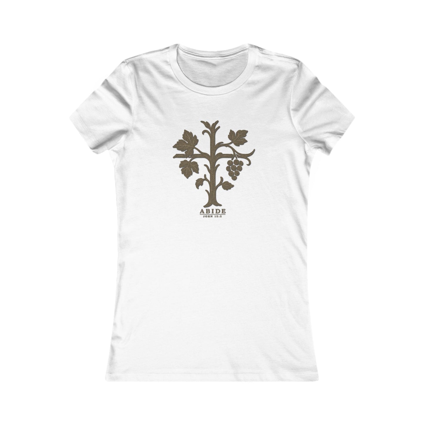 Abide – John 15:5 Women’s Christian Tee