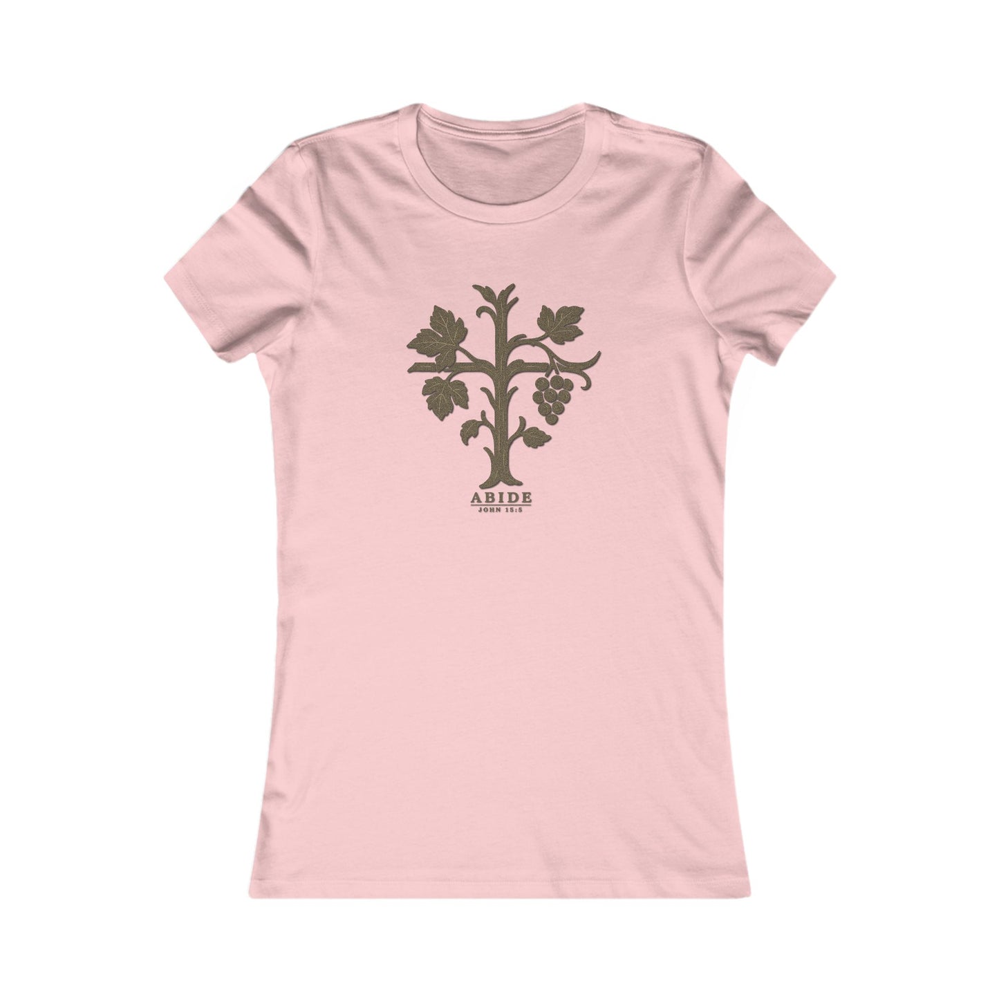 Abide – John 15:5 Women’s Christian Tee