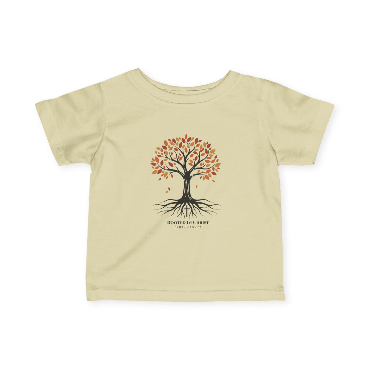 Rooted In Christ – Colossians 2:7 Toddler Christian Fall Tee