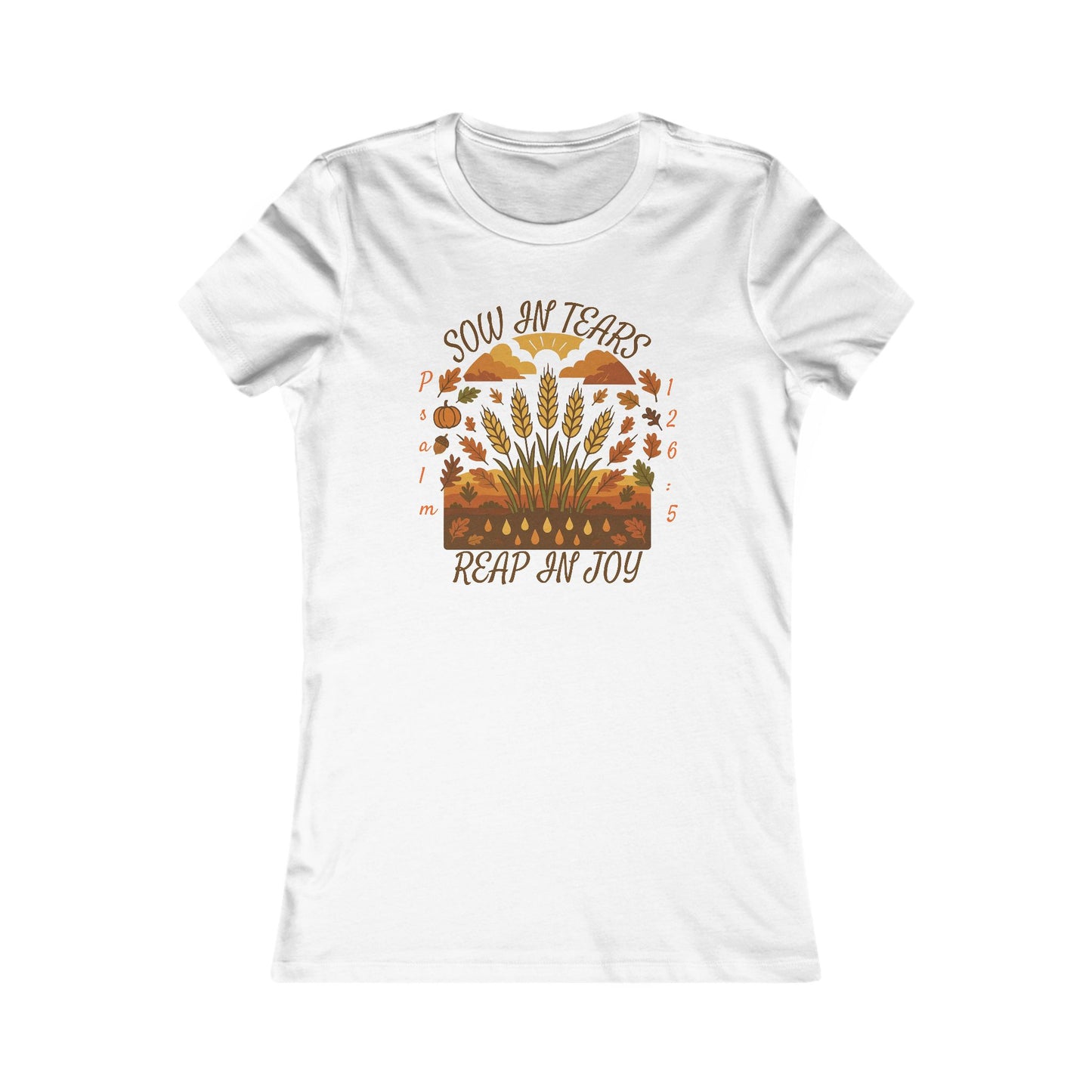 Reap Joy – Women’s Christian Fall Tee (Psalm 126:5)