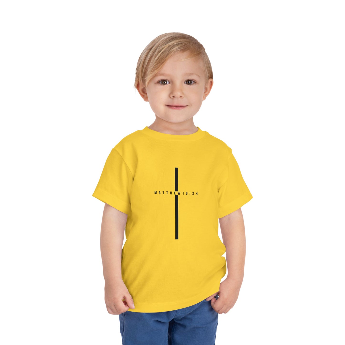 Toddler Take Up Your Cross Tee (Matthew 16:24)