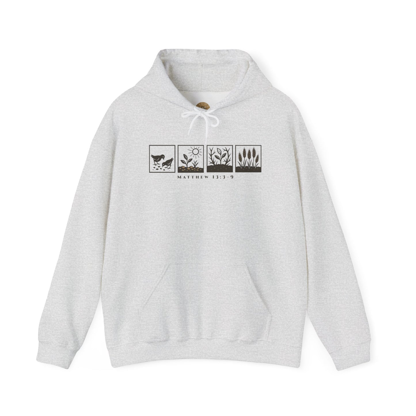 The Parable of the Sower – Minimalist Hoodie (Matthew 13:3–9)