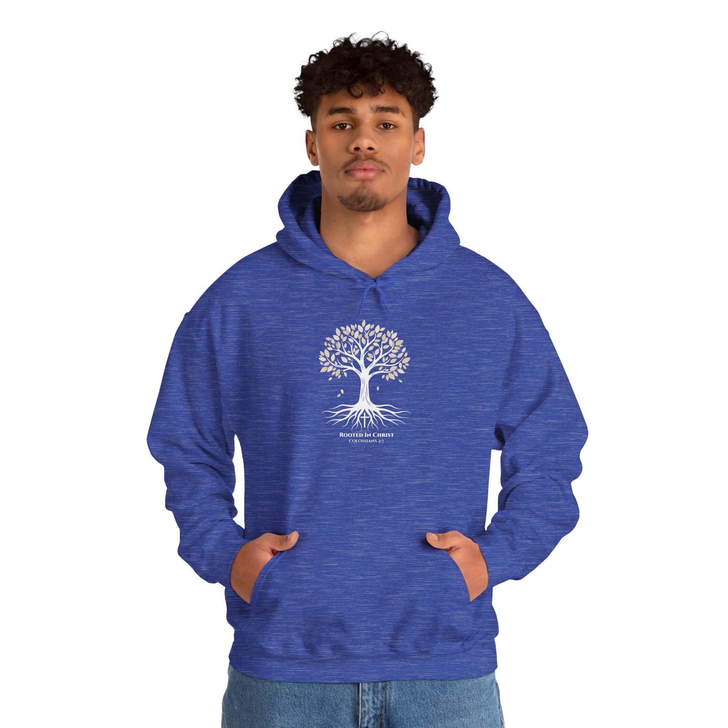 Rooted In Christ – Colossians 2:7 Christian Fall Hoodie